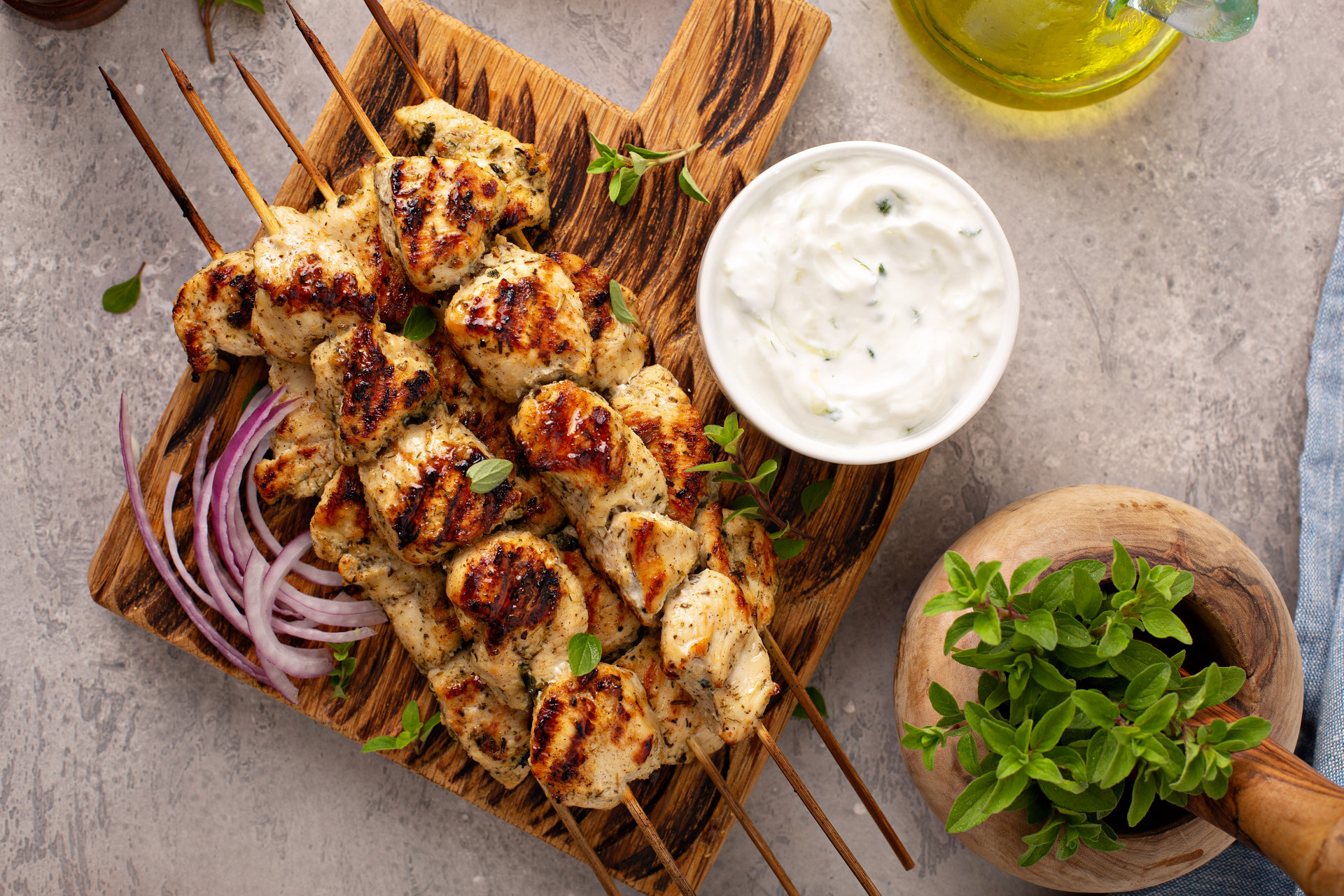 Kuřecí souvlaki