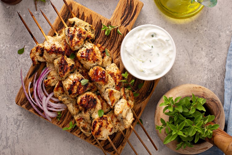 Kuřecí souvlaki